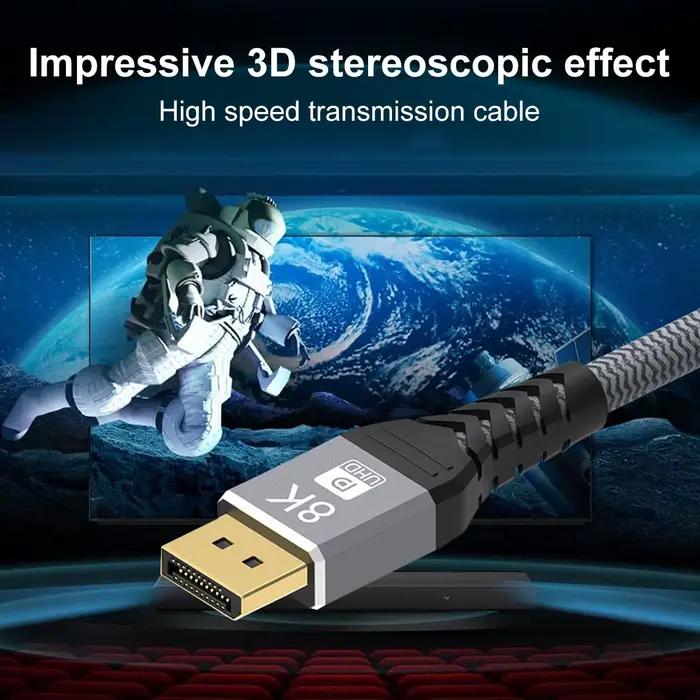Câble DisplayPort 8K 60Hz DP 1.4 4K 144Hz