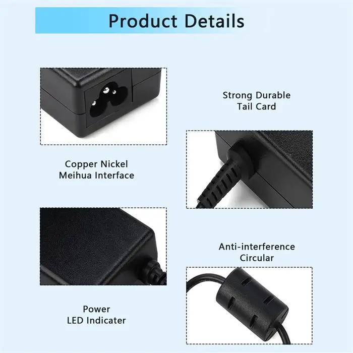 65W 19V 3.42A AC Chargeur pour Acer Aspire 1 3 5 A515-44 A515-45 A515-46 A515-54 A515-55 A515-56 A115-32 A315-23 US Plug