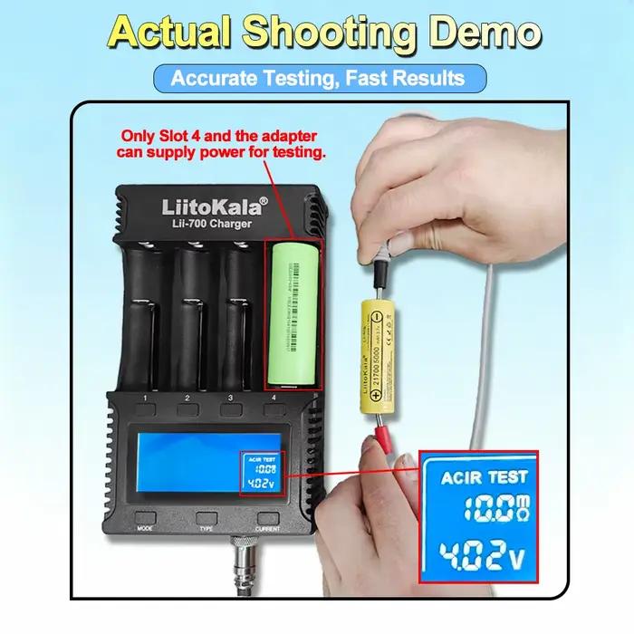 Liitokala nouveau chargeur intelligent Lii-700 LCD 3.7 V/1.2 V 18650/26650/16340/18500