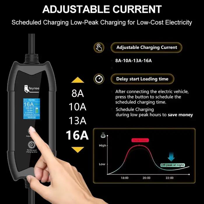Feyree EV chargeur Portable 3.5kW TS-NACS prise