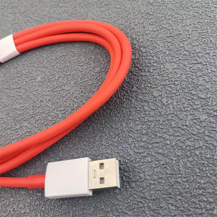 Câble d'origine Oneplus USB-A vers type-c 100W 80W Super Vooc chaîne Charge 12A cordon