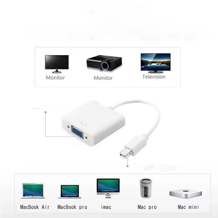 Câble adaptateur Mini DP vers VGA HD ; Convertisseur MiniDP