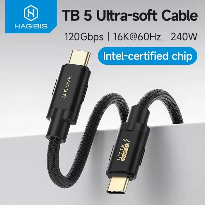 Câble Hagibis TBT5 : Bande passante jusqu'à 120 Gbps
