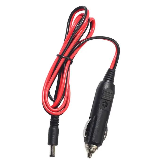 Câble de charge pour allume-cigare avec fusible 12V 5A universel pour voiture recharge rapide et sécurisée prise 5.5x2.5mm