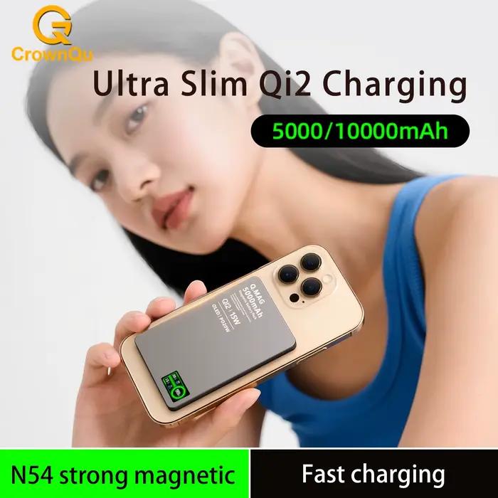 Batterie externe portable magnétique sans fil à charge rapide pour iPhone 12-17 Pro Max