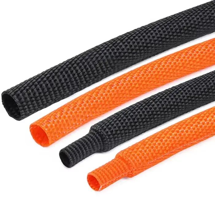 Manchon de câble tressé thermorétractable