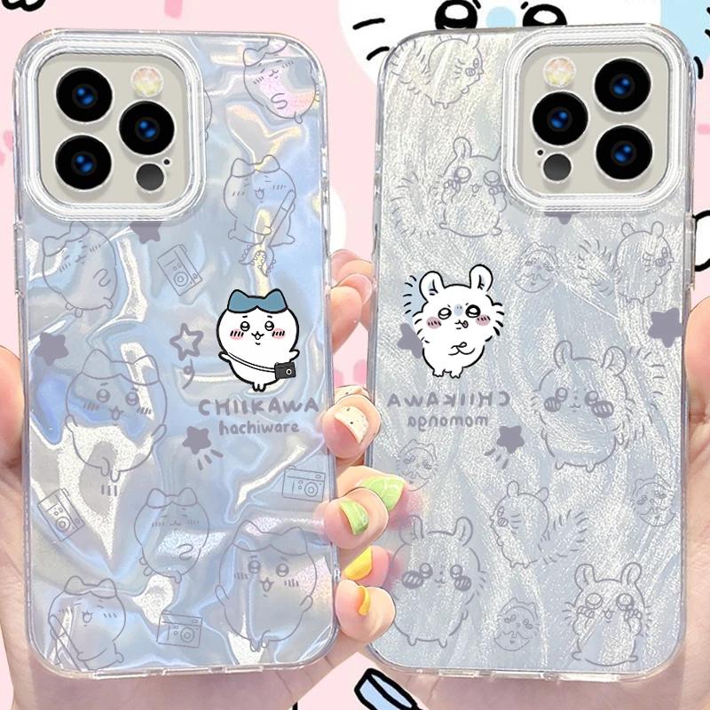 C-Chiikawas – coque de téléphone camlet réfléchissante, étui pour iPhone 16 15 14 13 12 11 Pro Max X