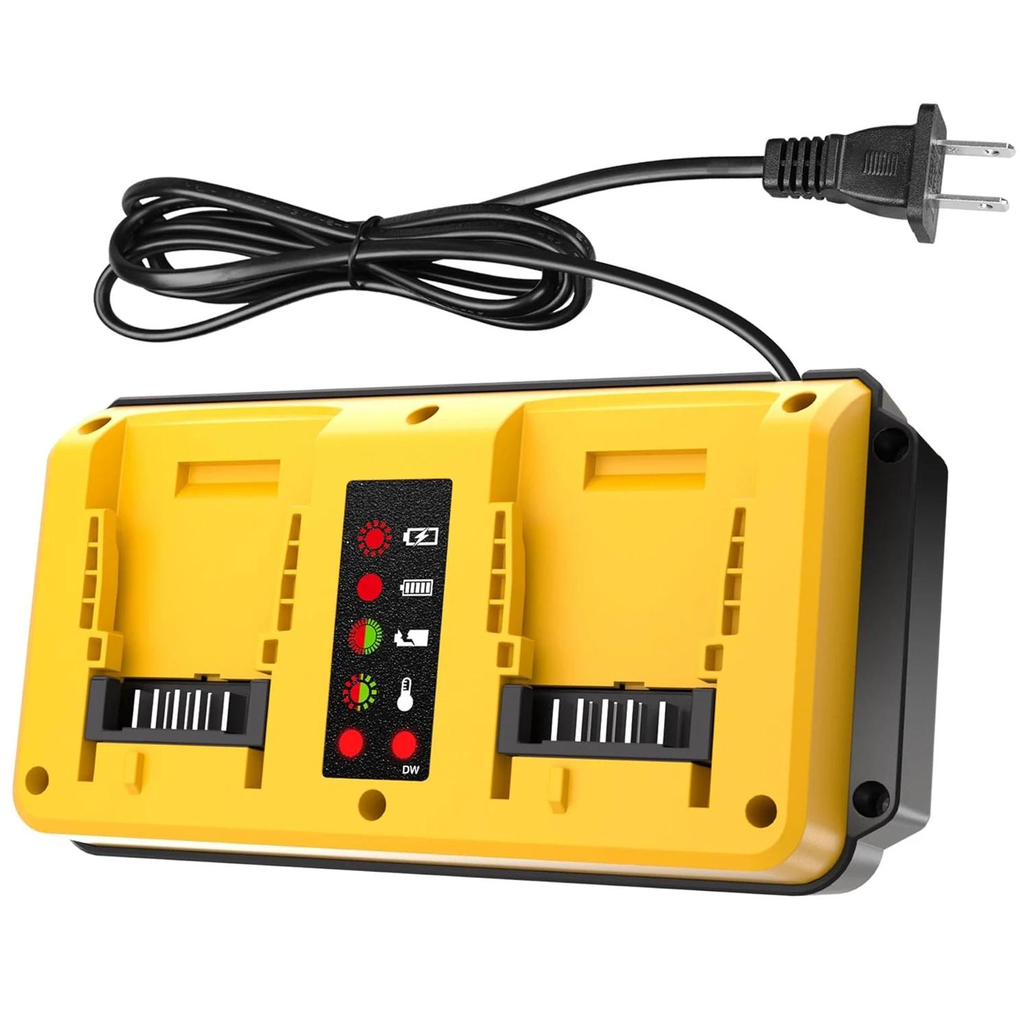 Remplacement rapide du chargeur de batterie double 90W pour batterie au Lithium Dewalt 18V 20V Recha