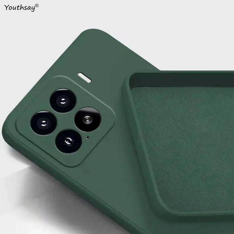 Coque de téléphone en silicone liquide TPU, pare-chocs arrière souple, coque d'origine pour Xiaomi 1