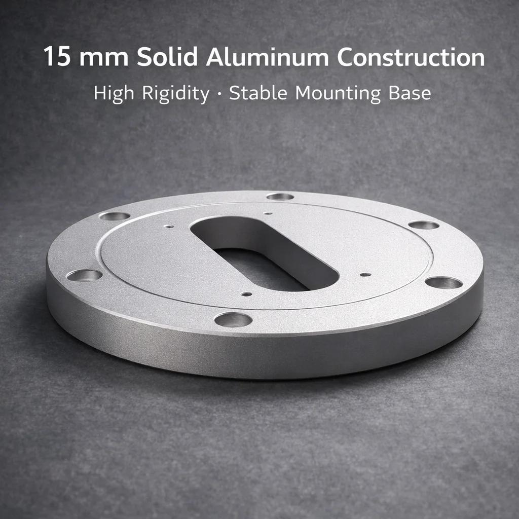 Plaque de montage en aluminium massif de 15 mm pour SME, fente de 71,5 × 29,8 mm pour SME 3009/3010/
