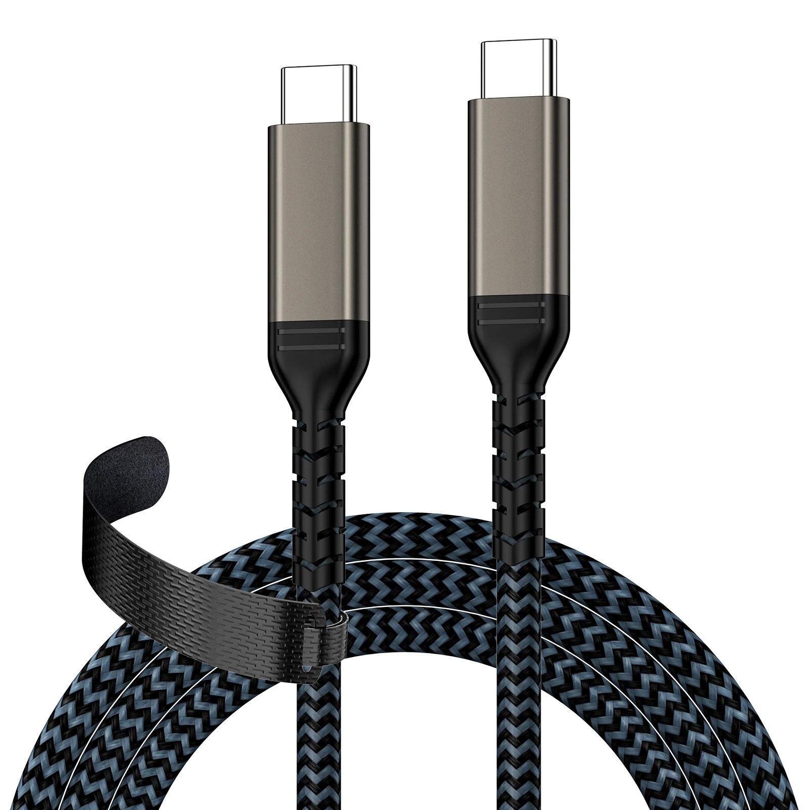 Câble USB 3.2 Type C vers C pour iPhone 15 16 17 Pro, Macbook, iPad, Samsung, ordinateur portable, t