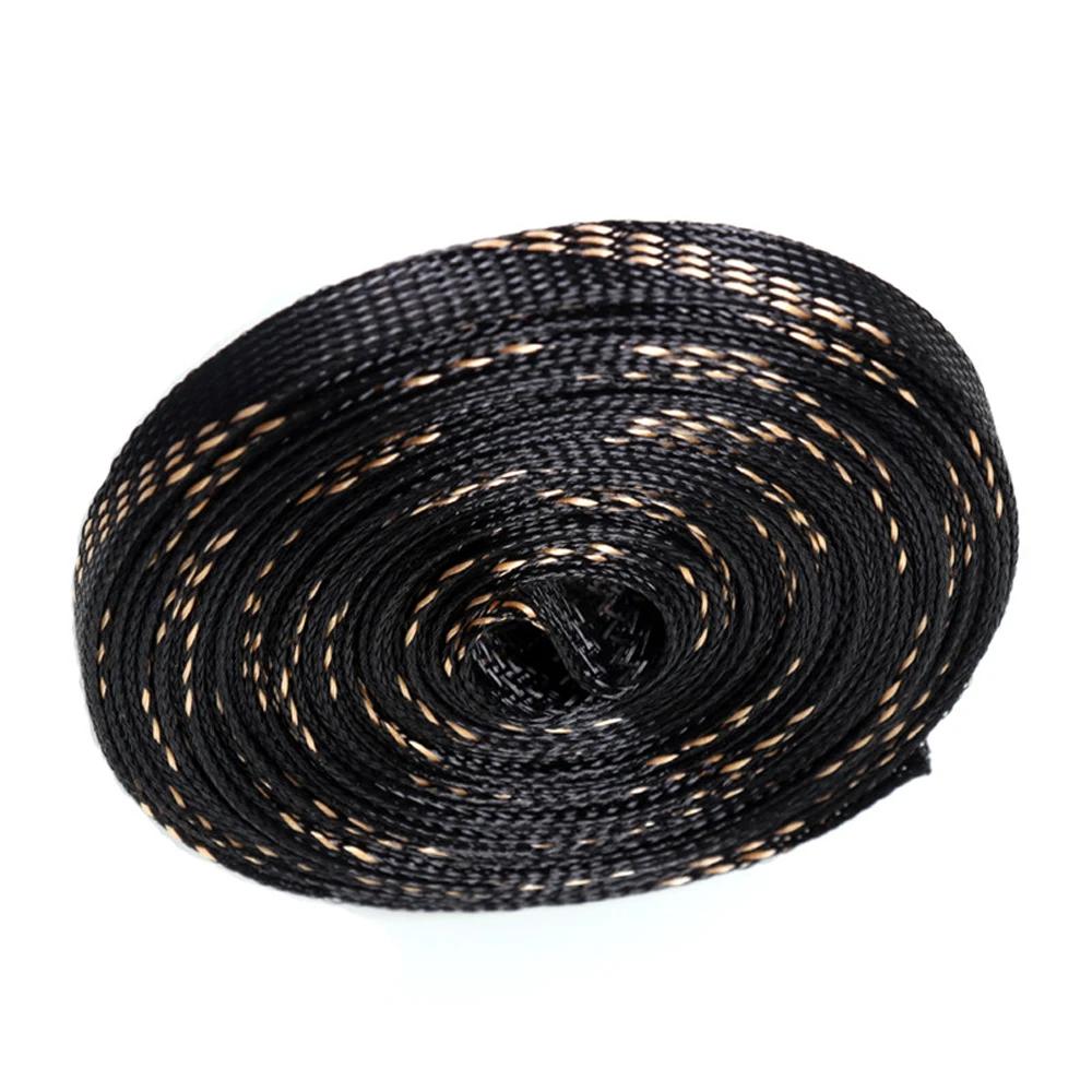 Manchons de câbles extensibles en PET, 1/5/10M, gaine tressée isolée, gaine de protection pour câble