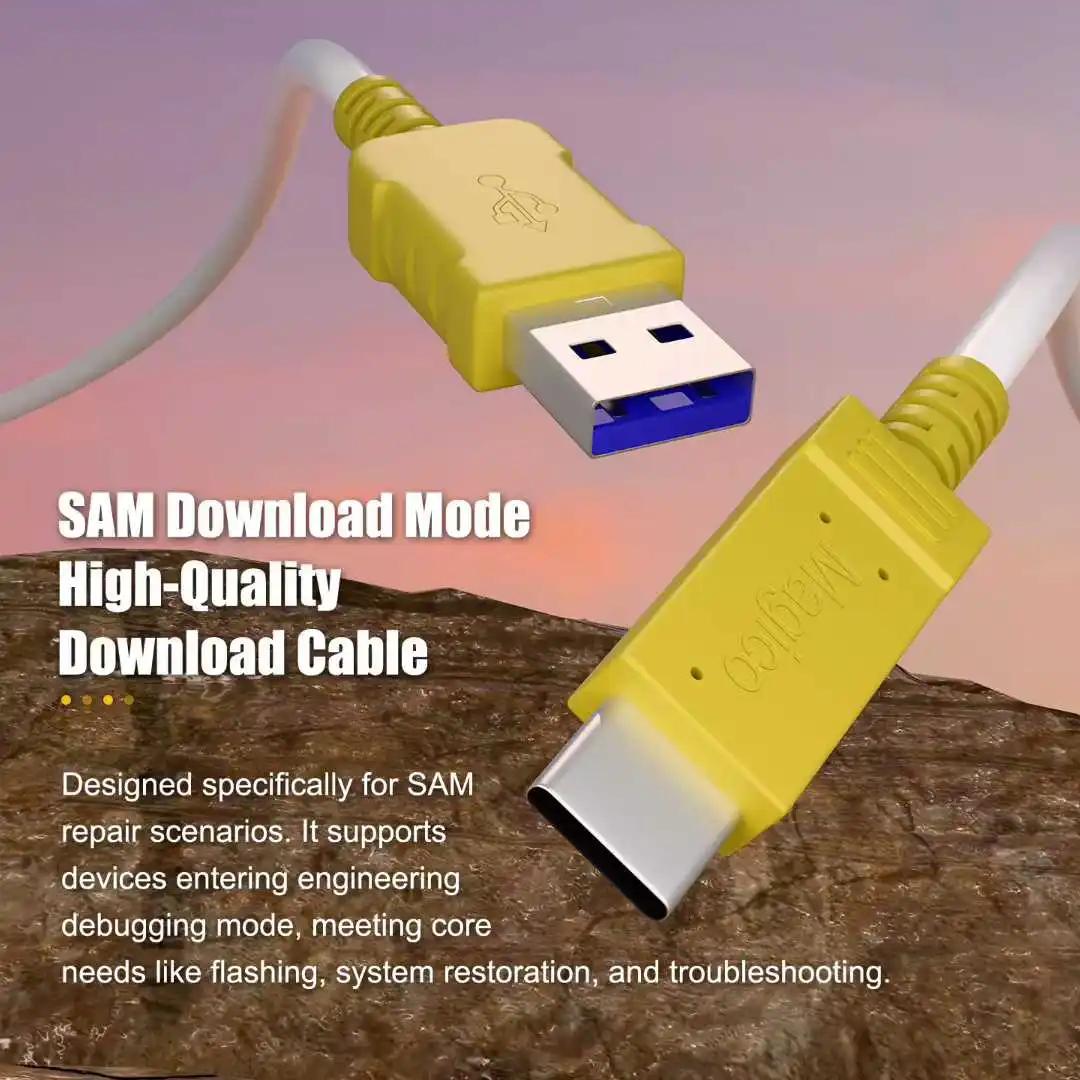 Câble d'ingénierie USB universel vers Type-C pour téléphones Samsung, permet la mise en mode téléchargement pour le flashage/la réparation