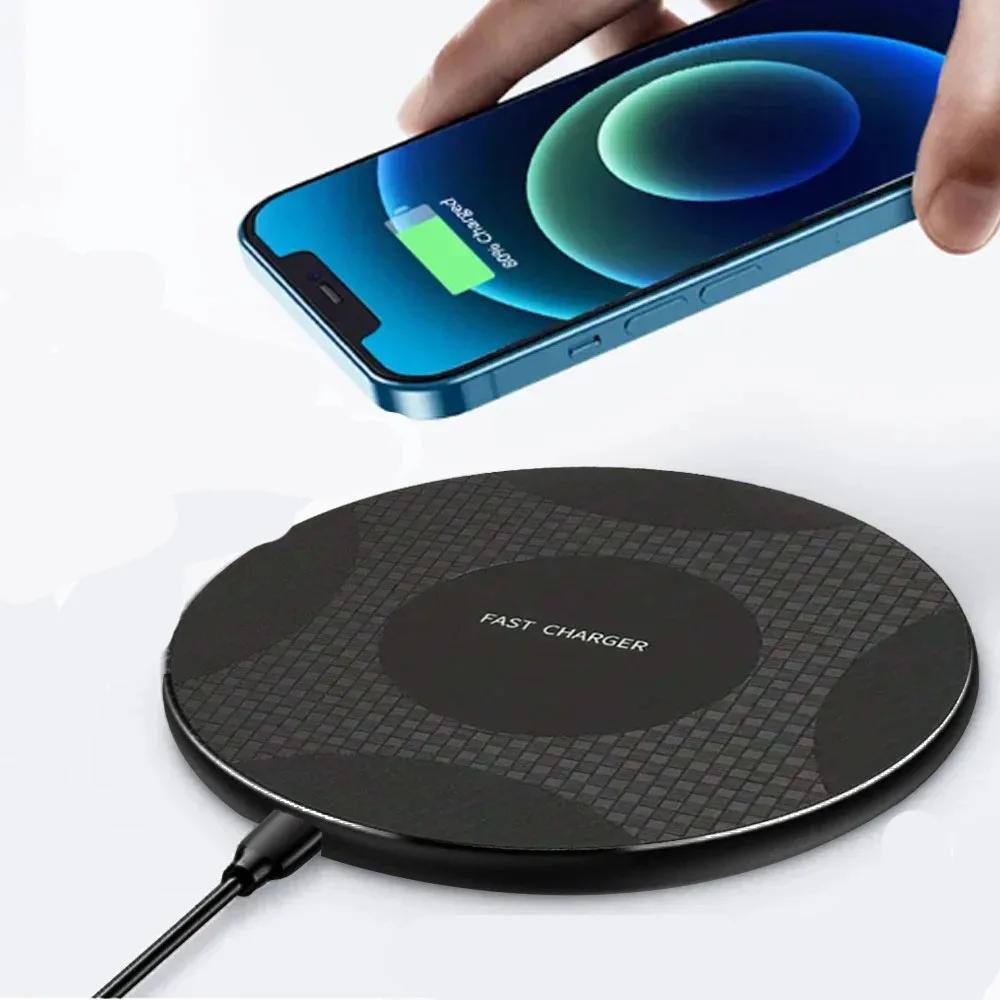 Support de Charge Rapide Sans Fil Universel pour iPhone 17-11 X XR Samsung S22 S21 Xiaomi 17 15 14 Téléphones Mobiles Android