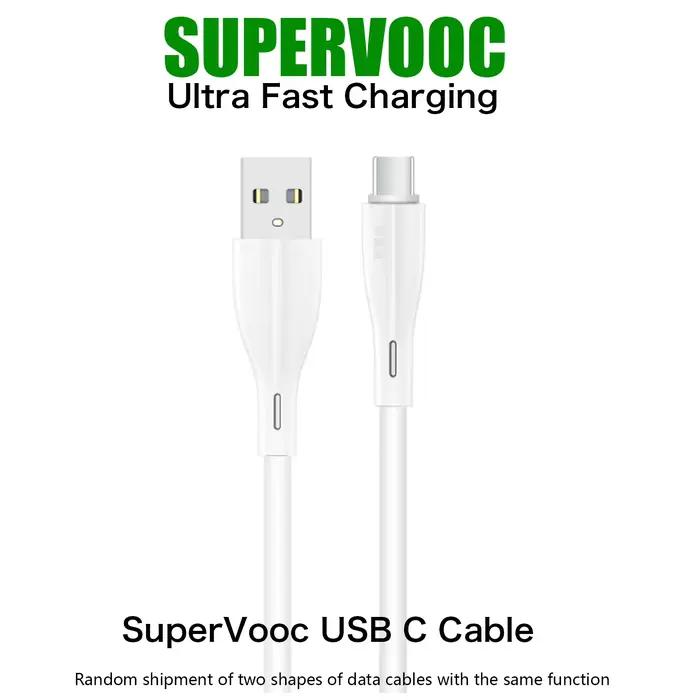 Chargeur rapide 65W Supervooc 2.0 pour Oppo K9 trouver X2 X3 X5 Pro Neo Lite 5G câble USB type-c