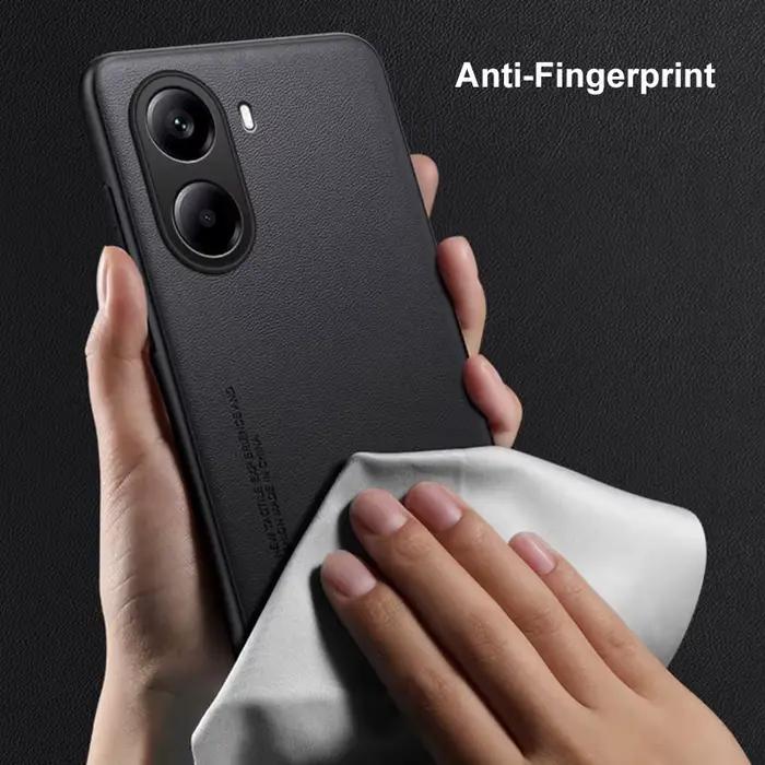 Étui de luxe en cuir PU pour Xiaomi Poco X7 Pro 5G X7Pro, couverture arrière en Silicone mat, Protec