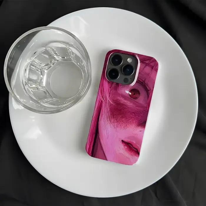 Coque de téléphone Y2k avec dessin de fille Anime, étui rigide HD brillant pour iPhone 16 15 14 13 1