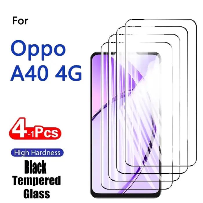 Protecteur d'écran pour Oppo A40 4G, 1 à 4 pièces, verre trempé cristal 9H, boîtier anti-rayures en