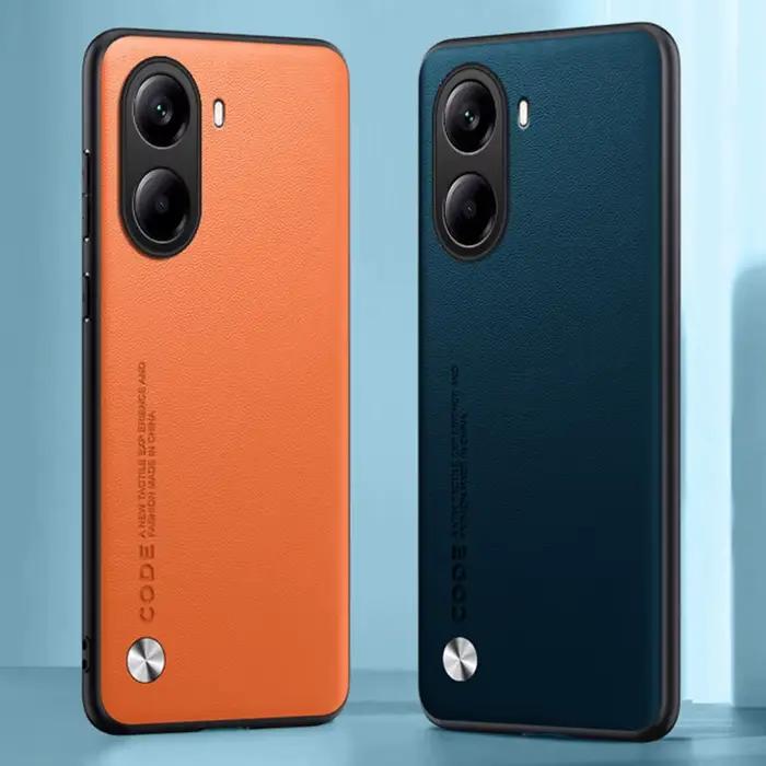 Étui de luxe en cuir PU pour Xiaomi Poco X7 Pro 5G X7Pro, couverture arrière en Silicone mat, Protec