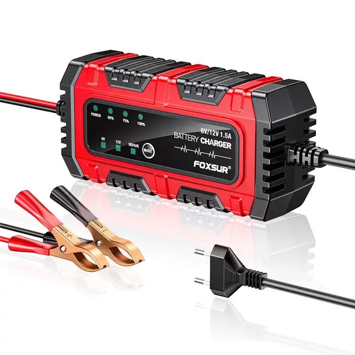 Chargeur et mainteneur de batterie de moto 12V, affichage numérique, charge de batterie de voiture,