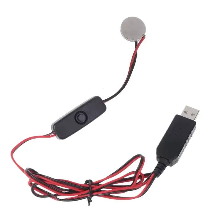Câble chargement batterie factice USB vers 3V CR2032, 100cm/3,28 pieds, avec interrupteurs