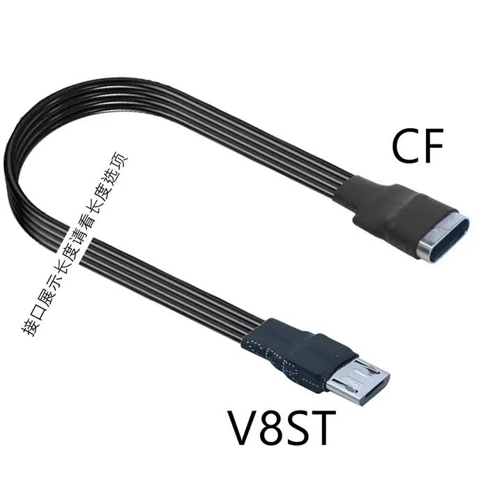 Doux et adapté pour l'adaptateur Android type-c, câble de données mobile micro vers mini câble de co