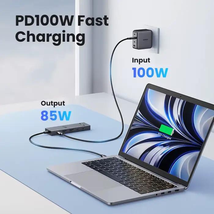 UGREEN USB C HUB 10Gbps 4K60Hz HDMI USB3.2 PD100W répartiteur USB pour ordinateur portable Macbook P