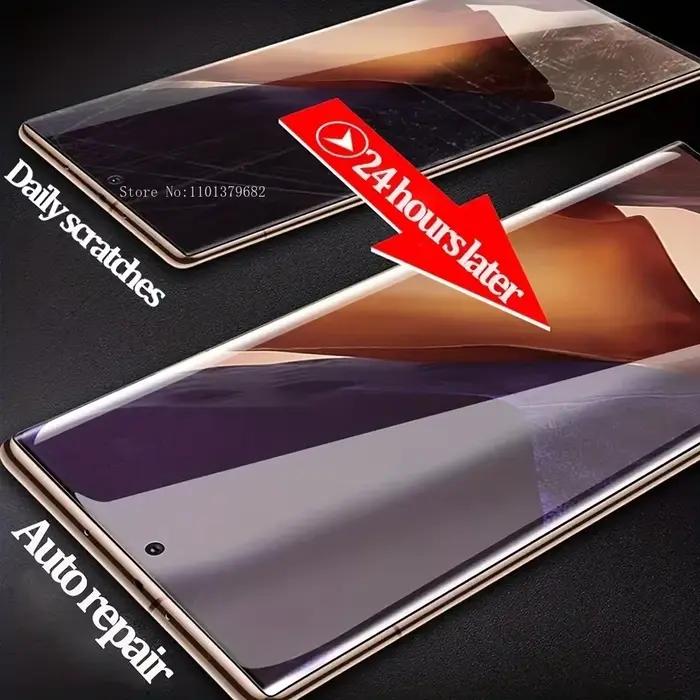 Protecteur d'écran pour Samsung Note 10 Plus 20, 3 pièces, Film Ultra Hydrogel pour Samsung S24 S23
