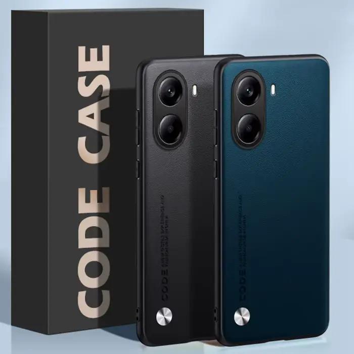 Étui de luxe en cuir PU pour Xiaomi Poco X7 Pro 5G X7Pro, couverture arrière en Silicone mat, Protec