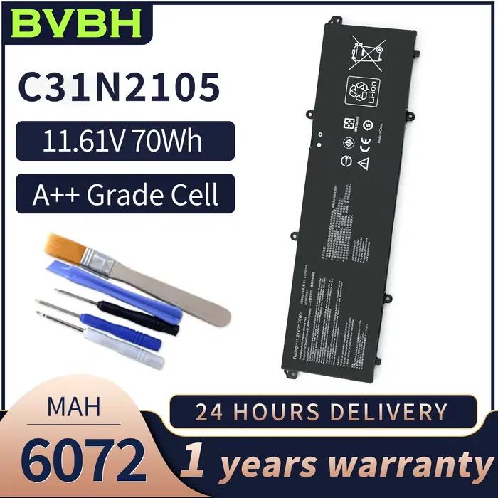 BVBH C31N2105 70Wh 6072 mah/5895 mah batterie pour ASUS Vivobook 14X/15X/16X ZenBook 14X,UX3404VA,UX