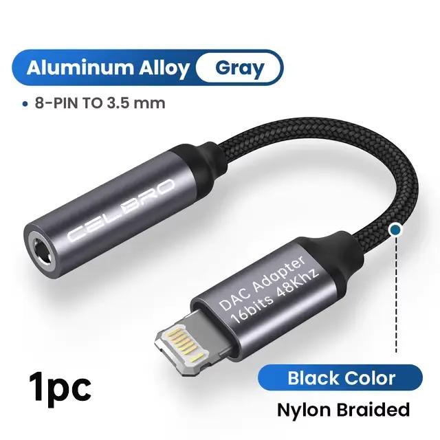 Pour Iphone 3.5 Mm adaptateur Lightning Cat L à 3.5mm Jack Aux câble Audio pour Iphone 14 Pro Max 14