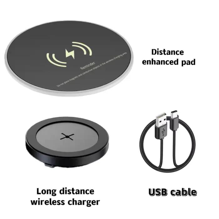 Chargeur sans fil de bureau intégré, chargeur rapide Qi intégré, meubles de bureau, charge pour 13,