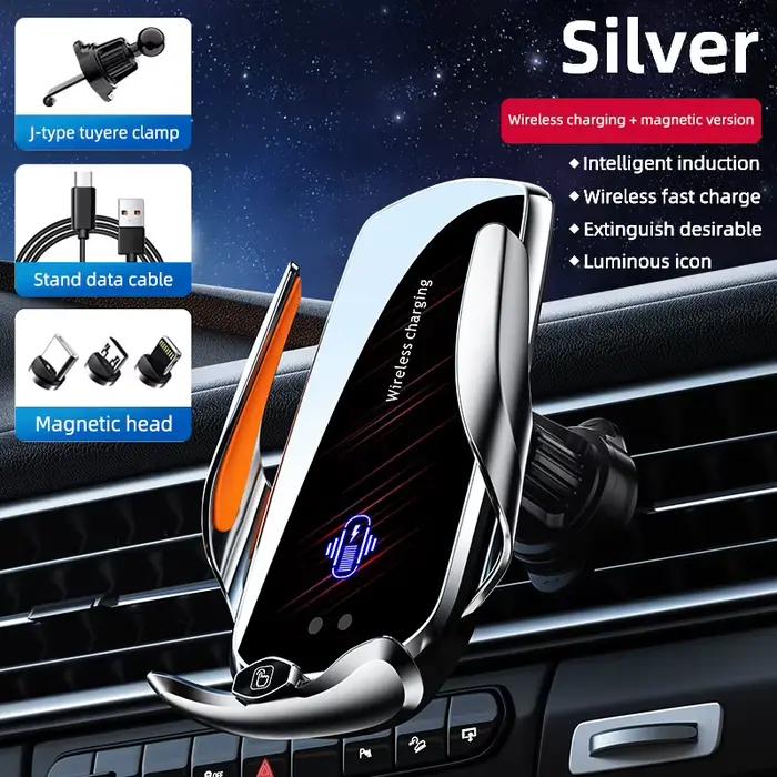 Chargeur de voiture sans fil rapide 15W avec 360 ° Conception à dégagement rapide à fermeture auto