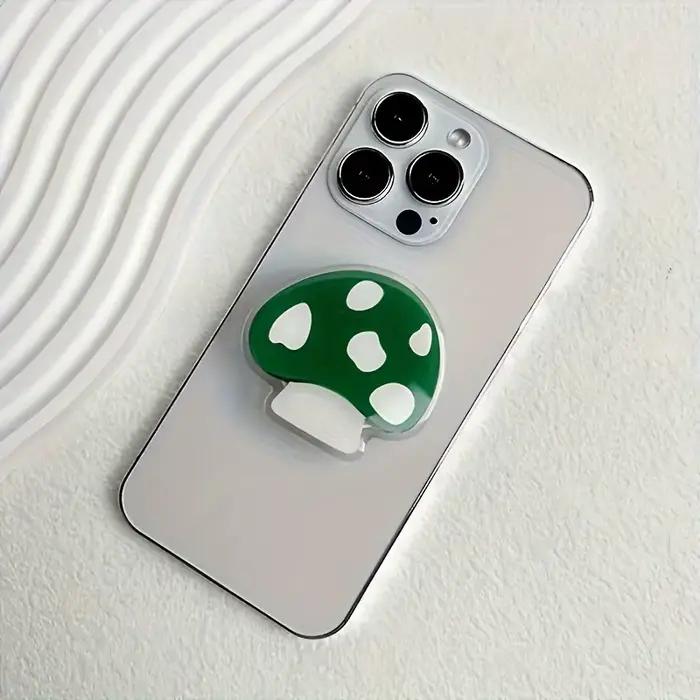Support de poignée de téléphone portable pliable et extensible en forme de champignon mignon, Suppor