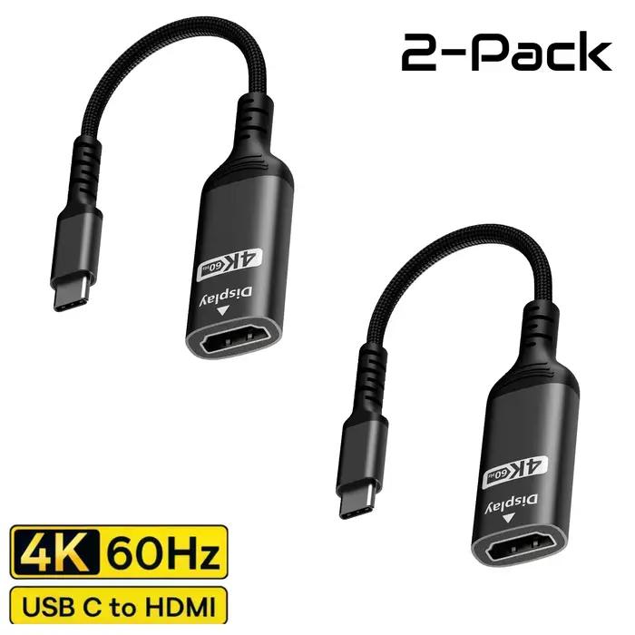 Adaptateur USB-C vers HDMI 4K pour iPhone 17, câble USB Type-C HDMI pour PC, MacBook Pro, Air, iPad,