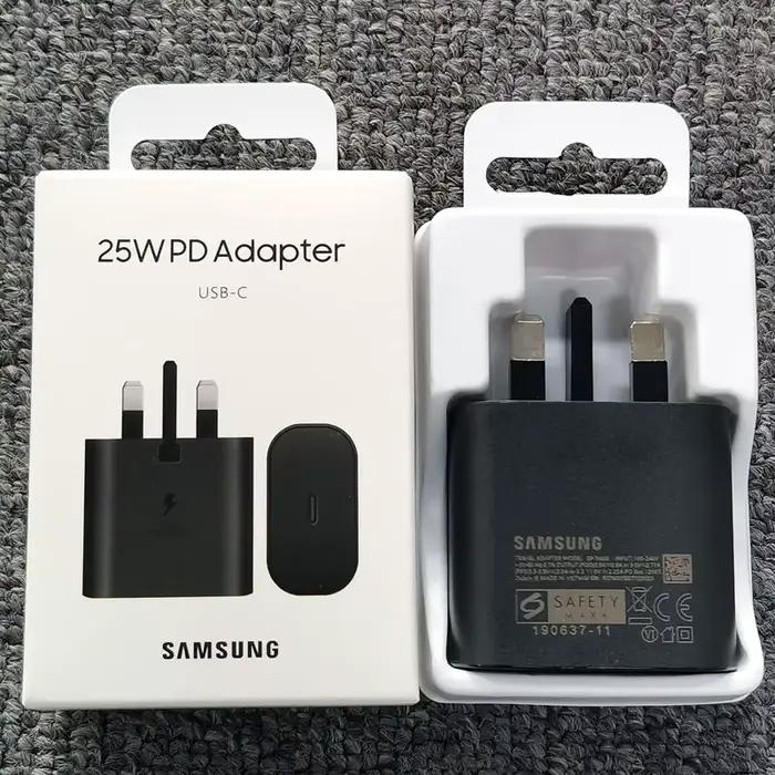 Samsung – chargeur Super rapide 25W, prise britannique PD, adaptateur de charge Super rapide pour Ga