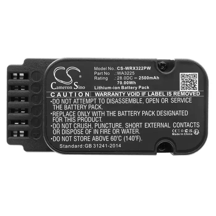 Batterie Li-ion pour Worx 28V 2500mAh Modèles compatibles : Landroid L1500, Landroid L2000, Landroid