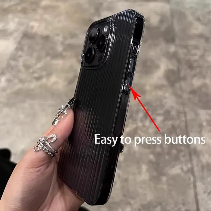 Coque de téléphone transparente pour iPhone 16 15 11 12 13 14 Pro Max, coque arrière en Silicone ond
