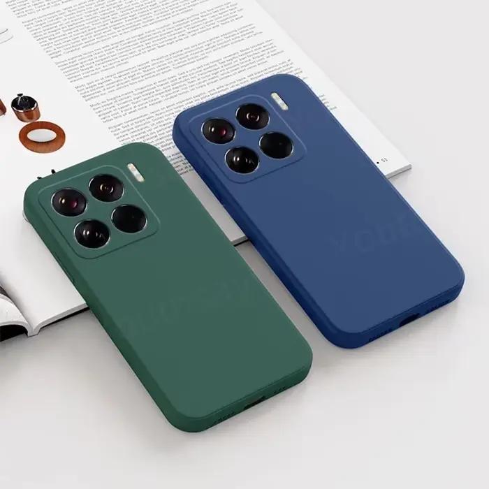Coque de téléphone en silicone liquide TPU, pare-chocs arrière souple, coque d'origine pour Xiaomi 1