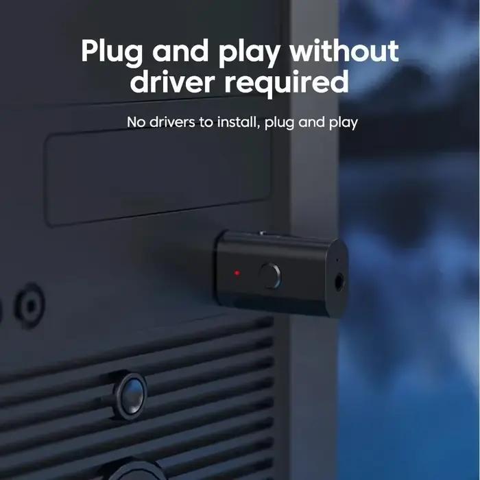 2025 mise à niveau Bluetooth 5.3 récepteur double USB/AUX adaptateur Plug And Play voiture musique B