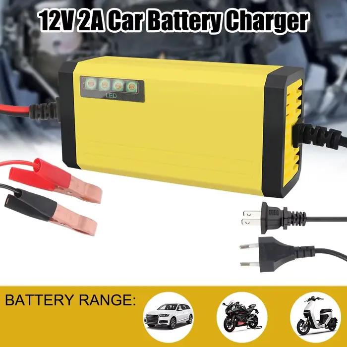 Chargeur de batterie de voiture 12V 2a, 220V, réparation d'impulsions, batterie au plomb sèche et hu
