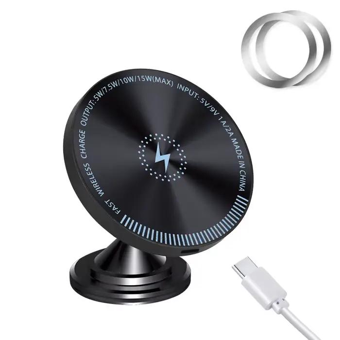 Chargeur à Induction magnétique 15W, chargement sans fil rapide pour véhicule et voiture, pour Samsu