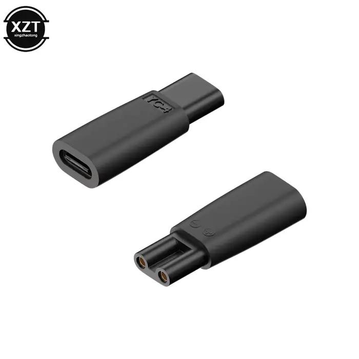 Connecteur de conversion de charge USB-C femelle en PVC pour rasoirs et tondeuses occasions spéciales pour hommes praticité voyage sécurité