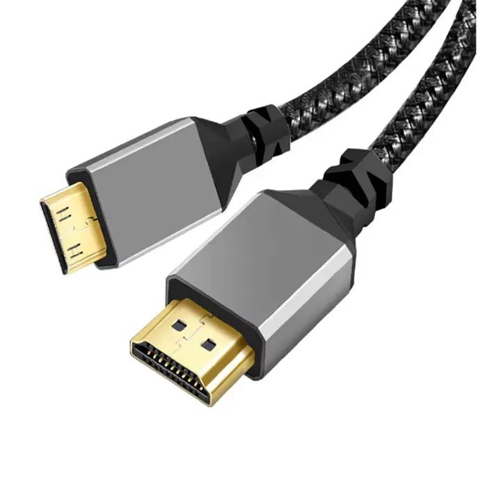 1M 2M 3M 5M 10M Nylon HDMI2.0 MINI câble HDMI vers
