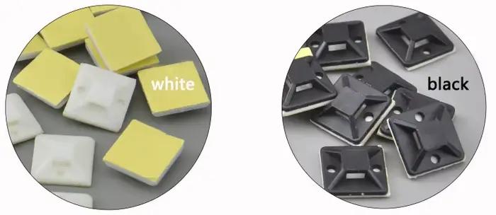 Supports de câble auto-adhésifs multi-couleurs pour un espace de travail bien organisé et esthétiquement agréable