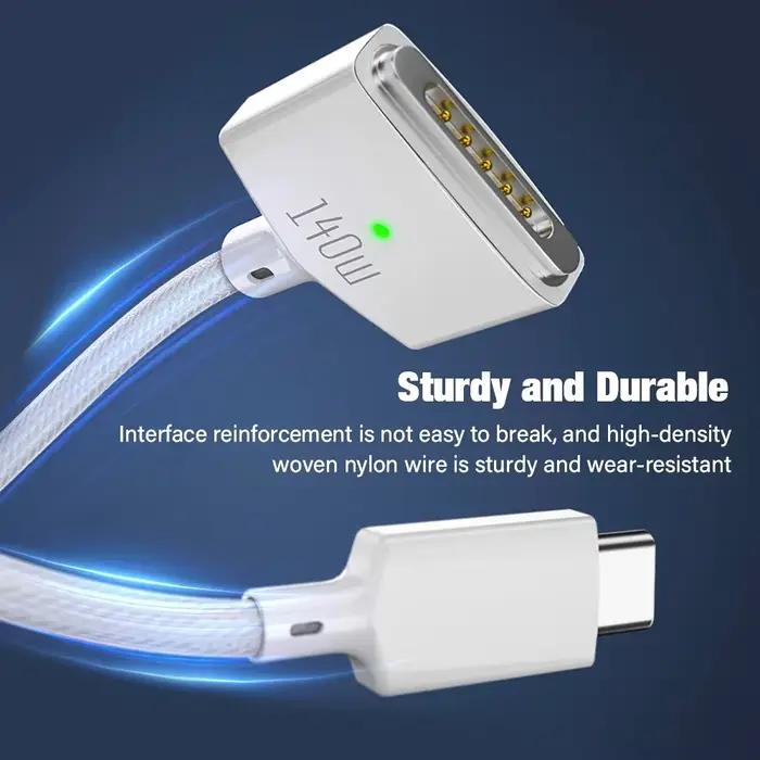Câble de charge rapide PD 140W type-c vers Magsafe 3 pour MacBook Pro 2023(M2