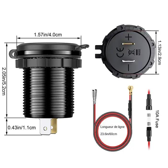 Chargeur rapide en aluminium QC3.0