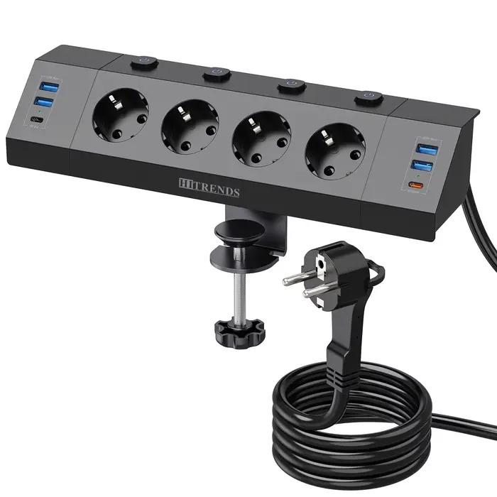 Multiprise USB de bureau avec interrupteurs individuels
