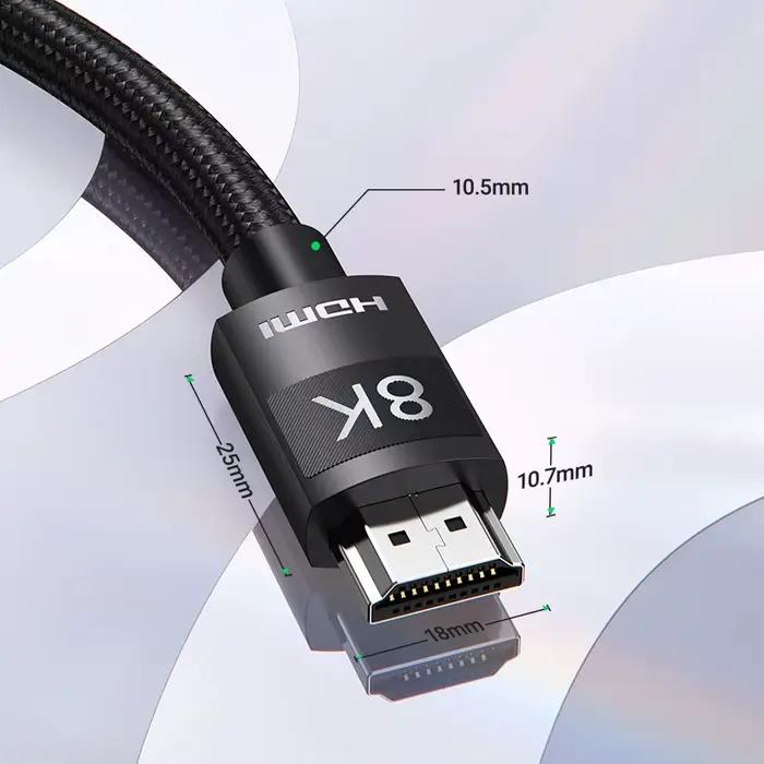 Câble HDMI 2.1 2.0 UGREEN Ultra Haute Vitesse 4K 8K/60Hz 4K/120Hz pour Xiaomi Mi Box PS5 Dolby Vision 48Gbps Compatible