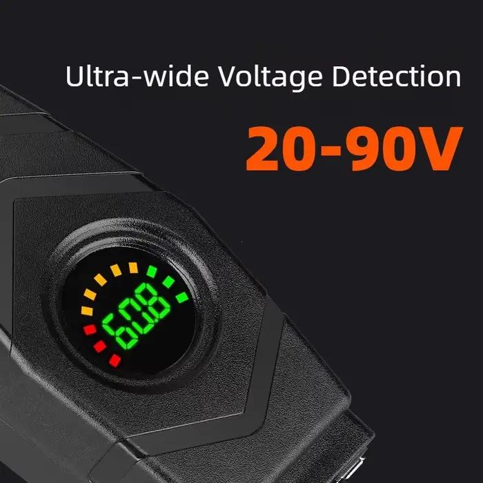 Chargeur USB pour guidon de moto QC3.0 à charge rapide 20-90V pour scooters électriques 24V 36V 48V 60V Accessoire pour téléphone portable